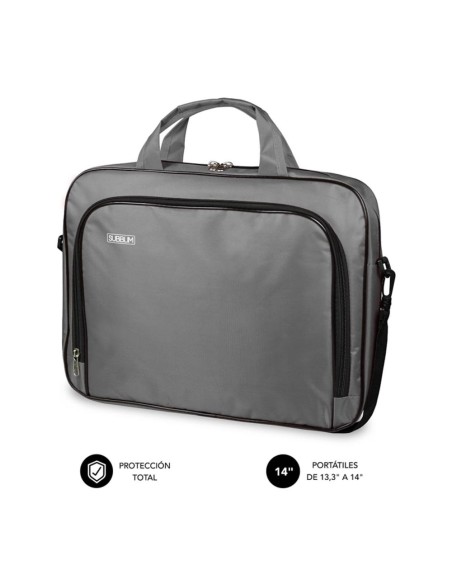 Maletin subblim oxford para portatil 13.3 pulgadas - 14 pulgadas gris