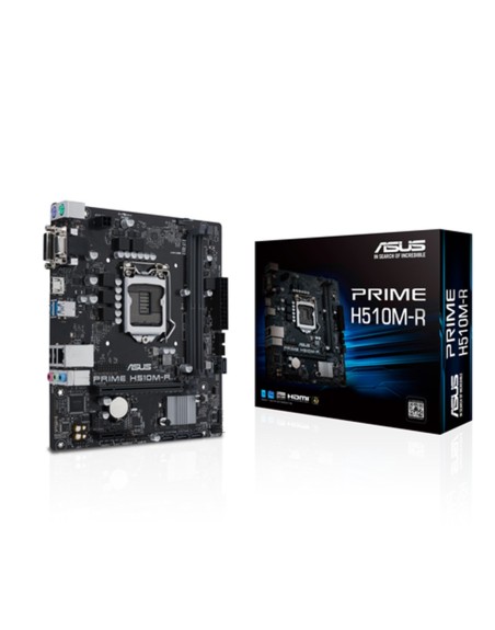 Placa base asus intel prime h510m - r socket 1200 ddr4 x2 max 64gb 2933 mhz d - sub dvi - d hdmi matx