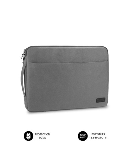 Funda subblim urban laptop sleeve para portatil 13.3 pulgadas - 14 pulgadas gris