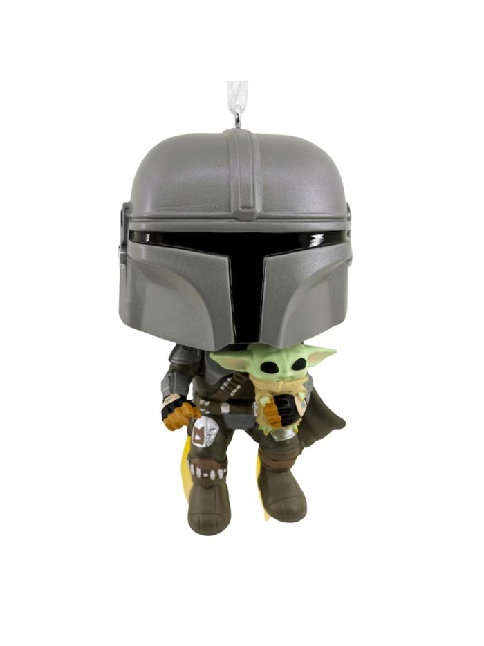 Adorno de navidad funko star wars mandaloriano & grogu figura de resina Adorno de navidad funko star wars mandaloriano & grogu figura de resina