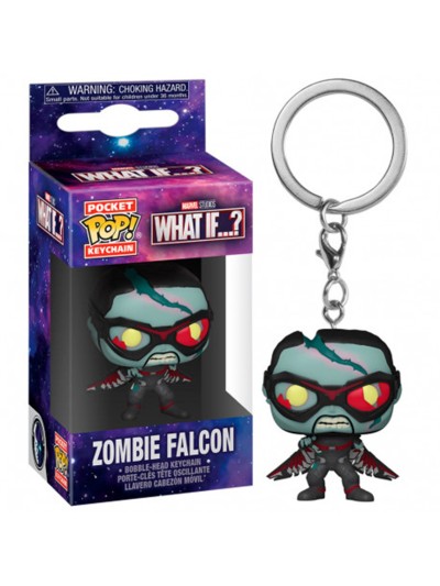 Funko pop keychain llavero marvel what if falcon zombie 57401