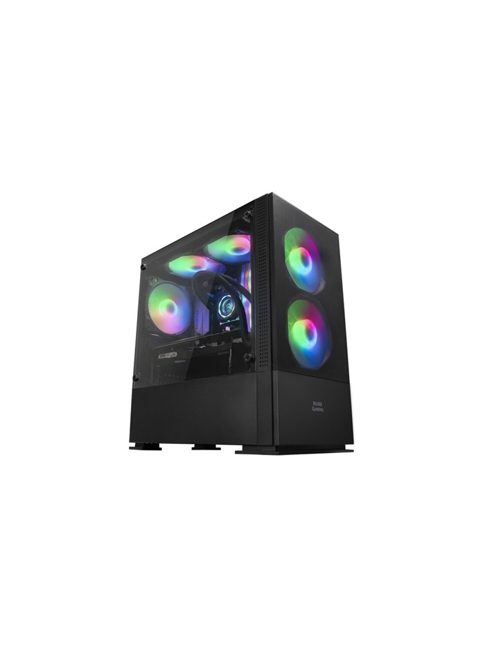 Caja ordenador mars gaming mcz premium negro micro atx 1 x 3.0 2 x usb 2.0 2 x 120mm frgb Caja ordenador mars gaming mcz premium negro micro atx 1 x 3.0 2 x usb 2.0 2 x 120mm frgb
