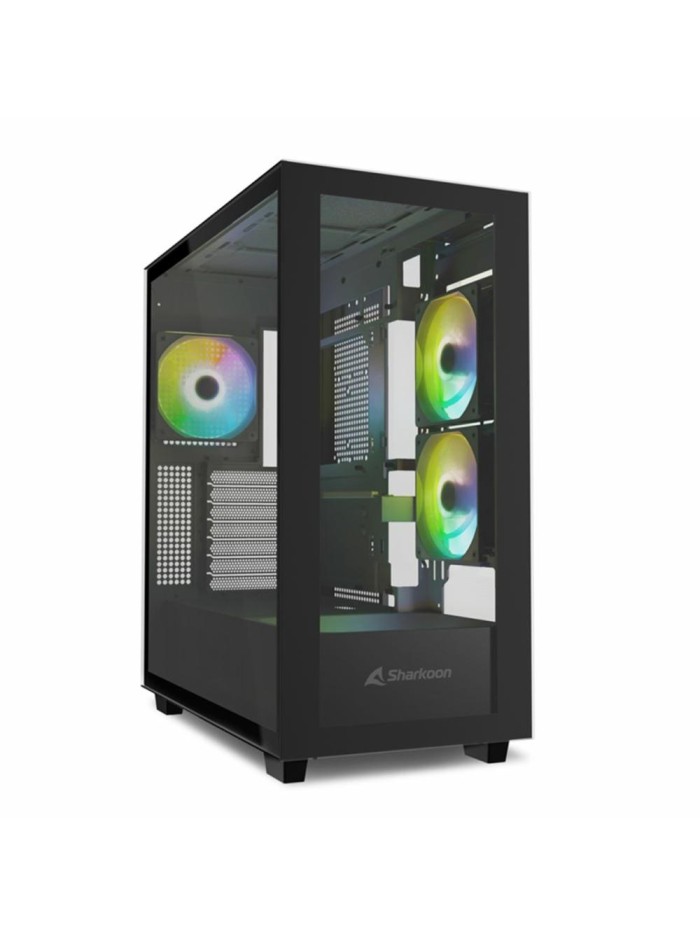 Caja ordenador gaming sharkoon rebel c60 atx cristal templado negro Caja ordenador gaming sharkoon rebel c60 atx cristal templado negro