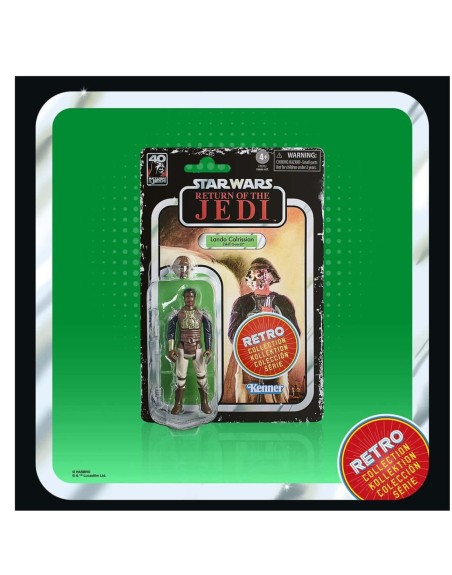 Figura hasbro star wars retro collection - lando caalrissian (skiff guard)