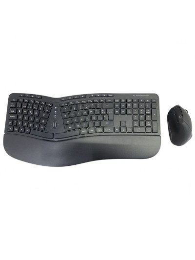 Kit teclado + mouse raton conceptronic orazio02 wireless inalambrico ergonomico