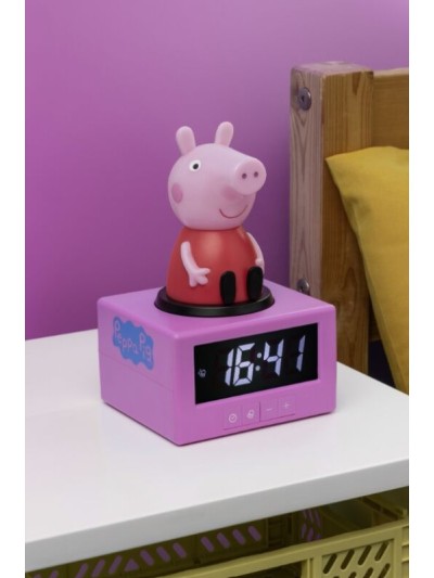 Reloj despertador paladone peppa pig con cable usb