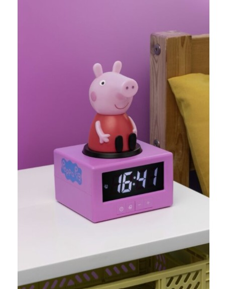 Reloj despertador paladone peppa pig con cable usb