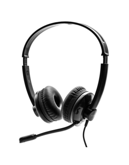 Auriculares nilox microfono control volumen negro alambrico usb