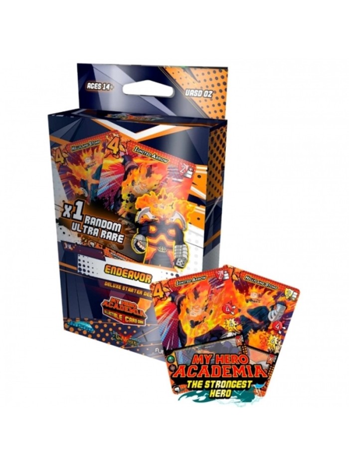 Juego de cartas my hero academia starter deck series 3 endeavor deluxe Juego de cartas my hero academia starter deck series 3 endeavor deluxe