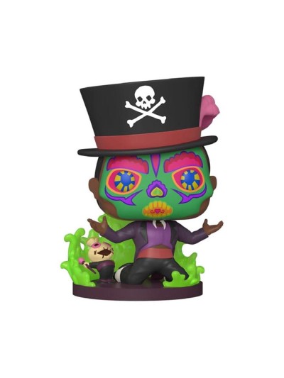 Funko pop disney villanos tiana y el sapo sugar skull facilier base especial