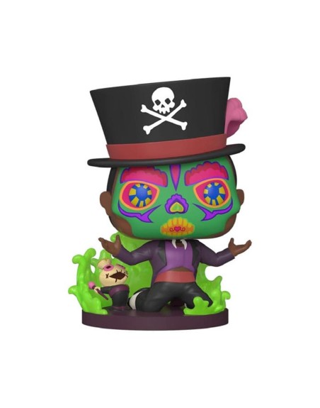 Funko pop disney villanos tiana y el sapo sugar skull facilier base especial