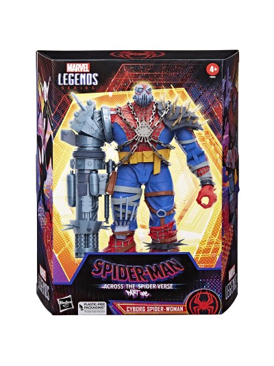 Figura hasbro marvel legends cyborg spiderwoman