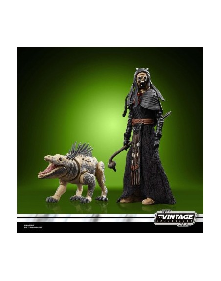 Figura hasbro star wars coleccion vintage - tusken & massiff