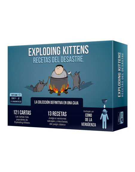 Juego de mesa exploding kittens recetas del desastre pegi 7
