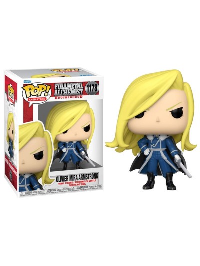 Funko pop animacion fullmetal alchemist brotherhood olivier mira armstrong con espada 57738