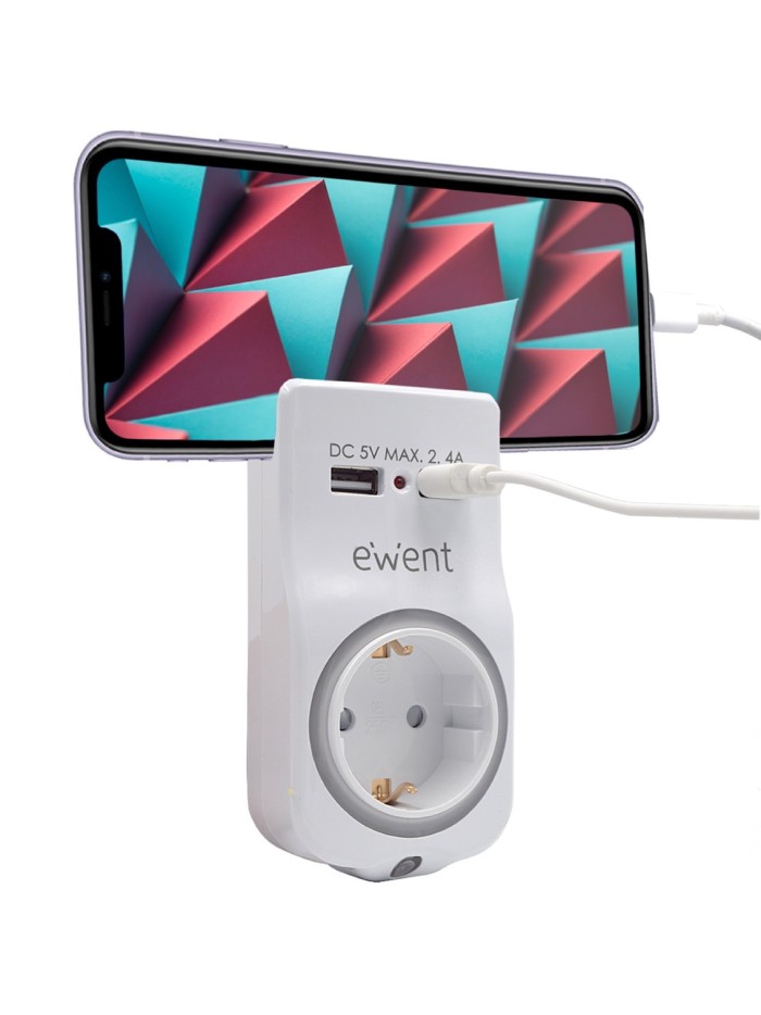 Cargador ewent usb 4 en 1 2.4a Cargador ewent usb 4 en 1 2.4a