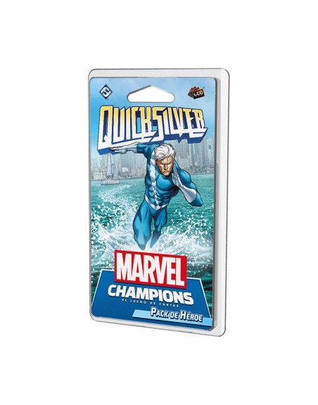 Juego de mesa marvel champions: quicksilver 60 cartas pegi 14