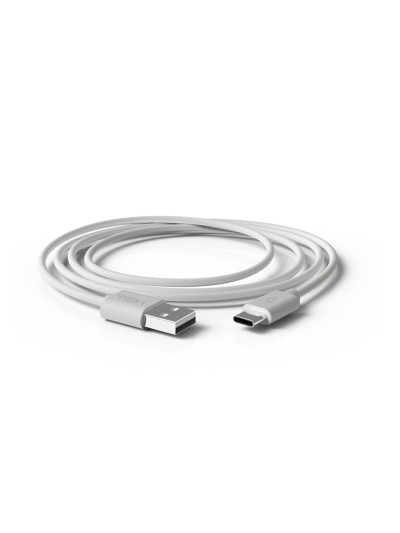 Cable groovy usb-a a tipo c longitud 1 mt color blanco