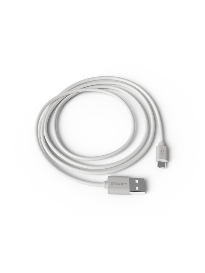 Cable groovy usb-a a micro usb longitud 1 mt color blanco Cable groovy usb-a a micro usb longitud 1 mt color blanco