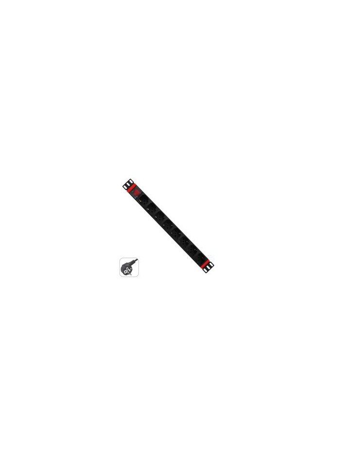 Regleta rack wp 1u 8 enchufes schuko con interruptor Regleta rack wp 1u 8 enchufes schuko con interruptor