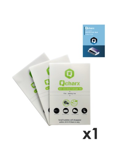 Laminas de proteccion frontales qcharx hidrogel antibacterias qx1 1 unidad