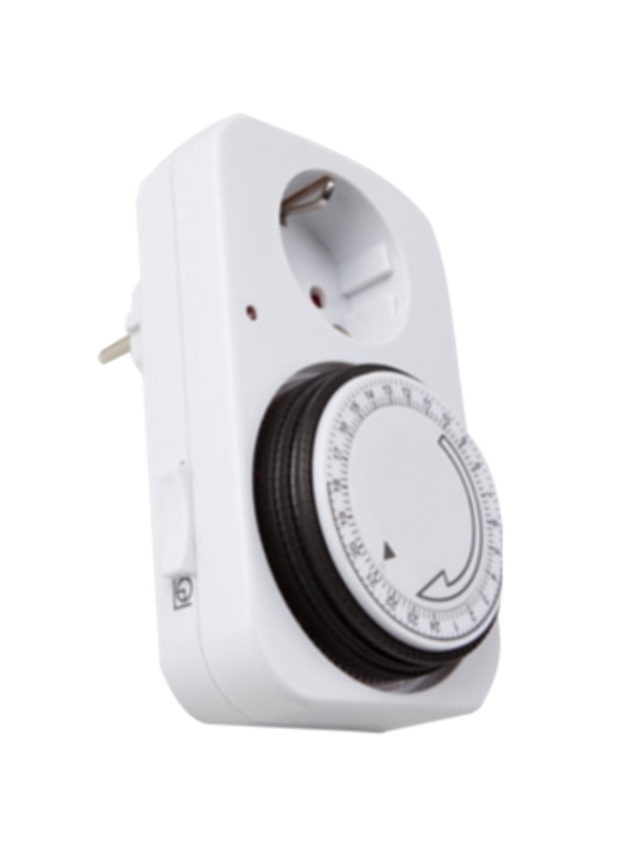 Programador silver electronic analógico - 24 horas - 3600w - 250v - 16a - 50hz - ip 20 - ajustable 15 minutos - 24h negro Programador silver electronic analógico - 24 horas - 3600w - 250v - 16a - 50hz - ip 20 - ajustable 15 minutos - 24h negro