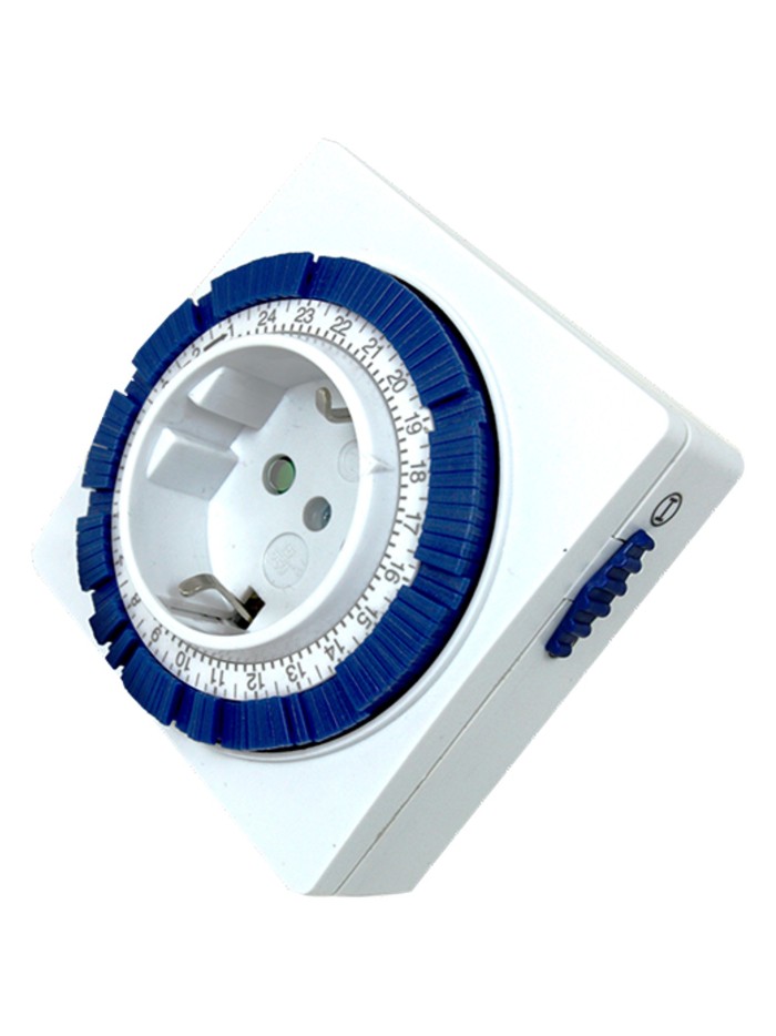 Programador silver electronic analógico - 24 horas - 3600w - 250v - 16a - 50hz - ip 20 - ajustable 15 minutos - 24h Programador silver electronic analógico - 24 horas - 3600w - 250v - 16a - 50hz - ip 20 - ajustable 15 minutos - 24h