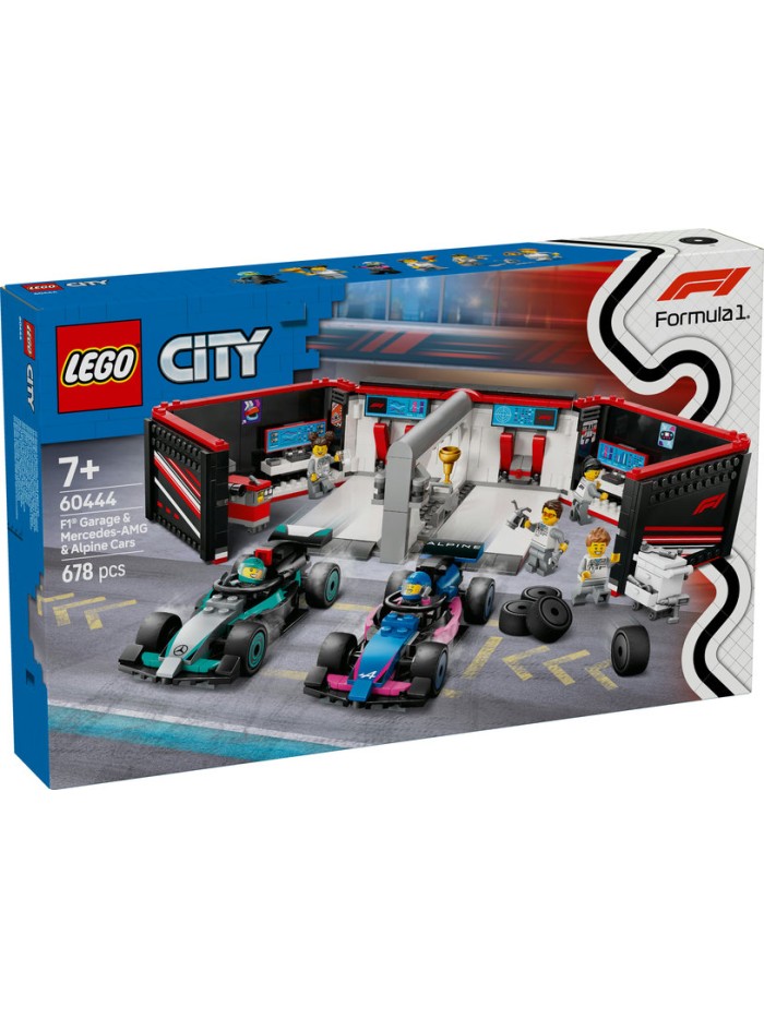 Lego city formula 1 garaje con coche mercedes - amg y alpine Lego city formula 1 garaje con coche mercedes - amg y alpine