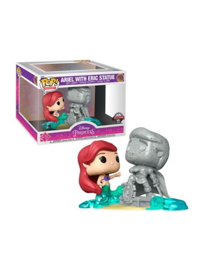 Funko pop moment disney la sirenita princesa ariel con estatua de eric 58795