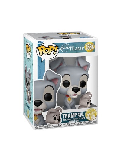 Funko pop la dama y el vagabundo - vagabundo con cachorro