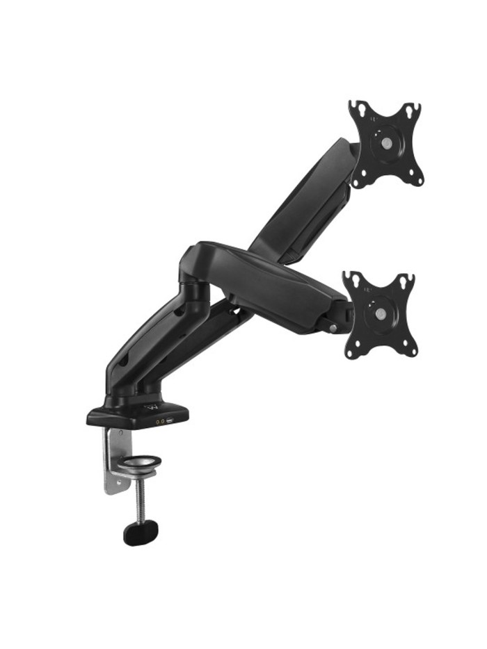 Soporte de mesa ewent ew1516 para 2 monitores hasta 34 pulgadas carga maxima 18kg Soporte de mesa ewent ew1516 para 2 monitores hasta 34 pulgadas carga maxima 18kg