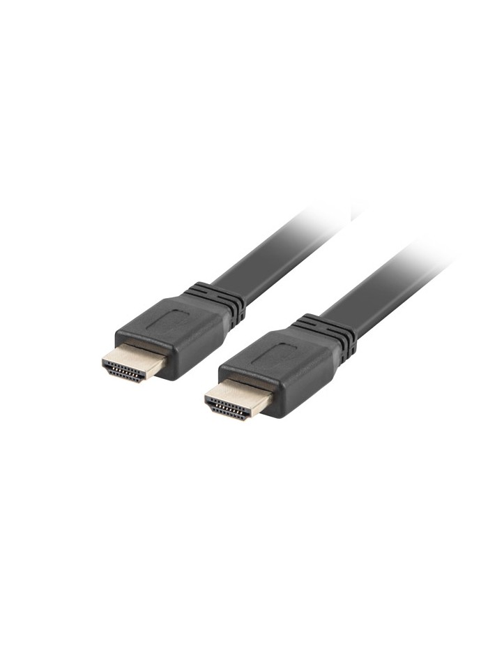 Cable hdmi lanberg macho - macho v2.0 4k plano 1m negro Cable hdmi lanberg macho - macho v2.0 4k plano 1m negro