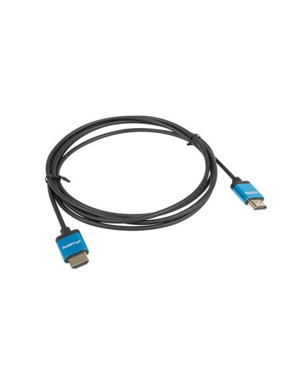 Cable hdmi lanberg macho - macho v2.0 4k slim 1m negro