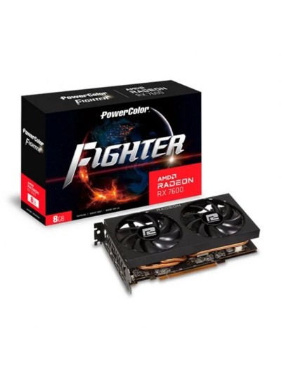 Tarjeta grafica powercolor radeon rx 7600 fighter 8gb gddr6