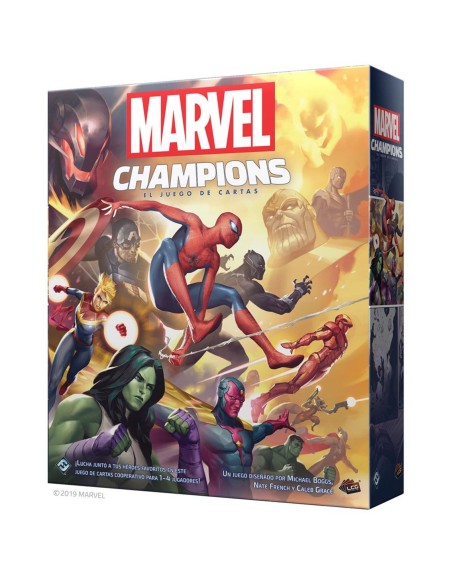 Juego de mesa asmodee marvel champions: el juego de cartas pegi 14