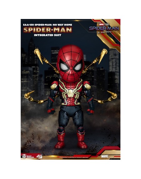 Figura beast kingdom egg attack marvel spider - man no way home traje integrado