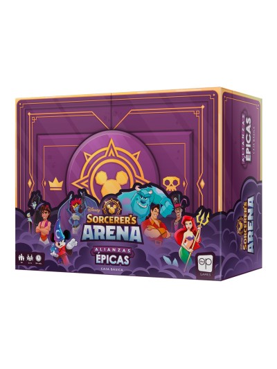 Juego de mesa disney sorcerer´s arena alianzas epicas edad recomendada 13 años