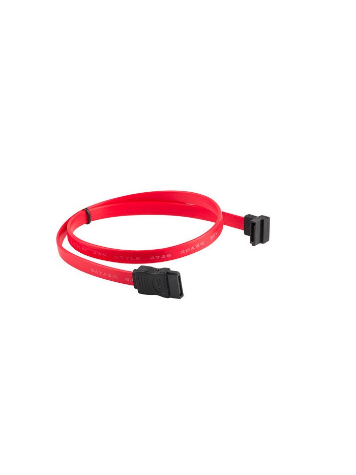 Cable sata iii lanberg 6gb - s hembra hembra angulo 0.5m rojo Cable sata iii lanberg 6gb - s hembra hembra angulo 0.5m rojo