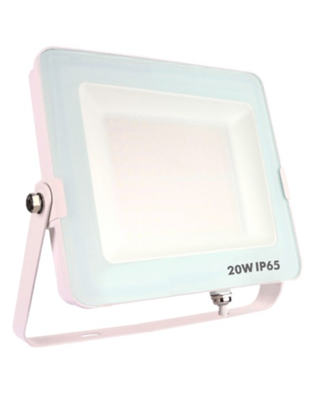 Foco proyector led ip65 20w 3000k 1600lm blanco