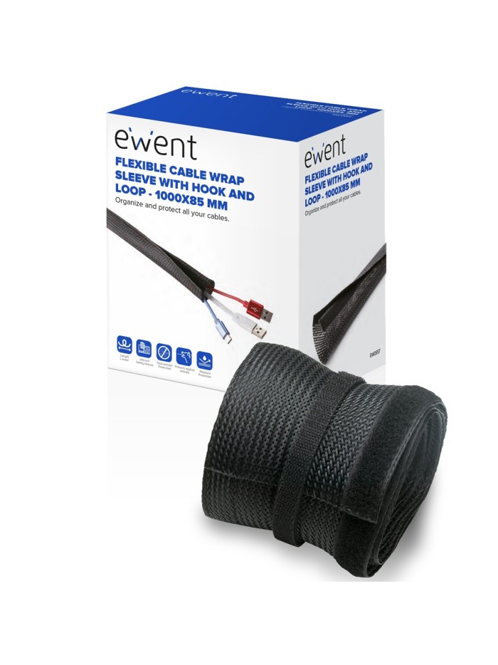 Manguito flexible con velcro ewent ew1557 1000x85mm
