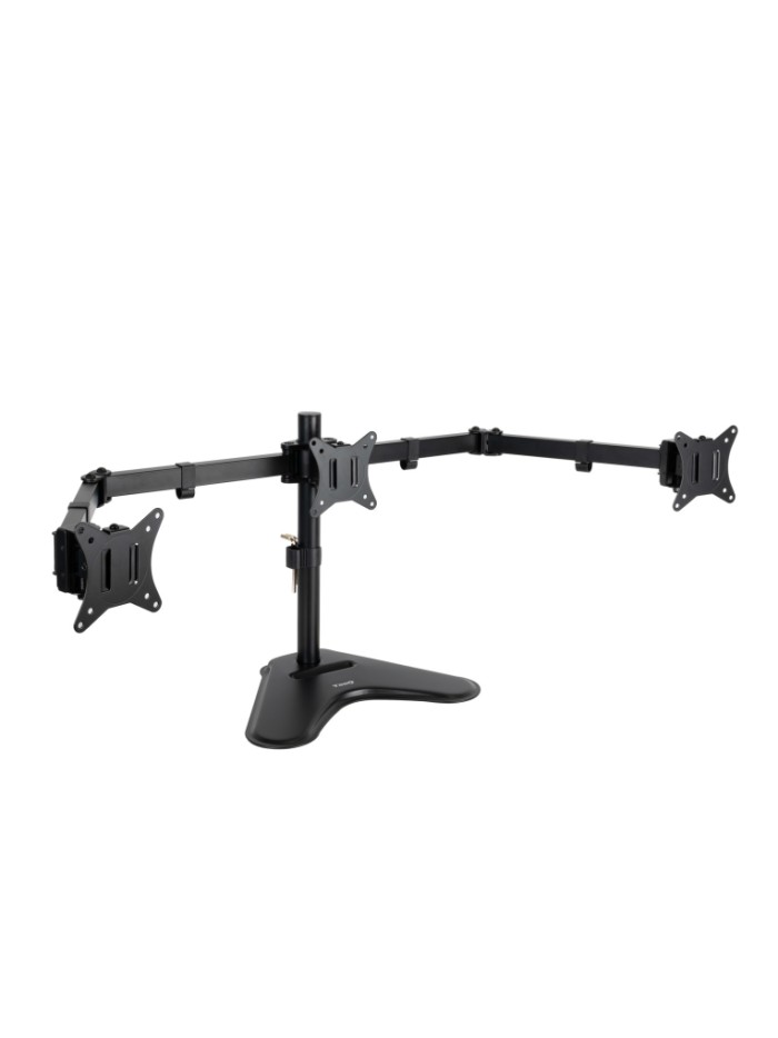 Soporte mesa tooq 3 pantallas gira incli 3 brazos 17 - 27 negro Soporte mesa tooq 3 pantallas gira incli 3 brazos 17 - 27 negro