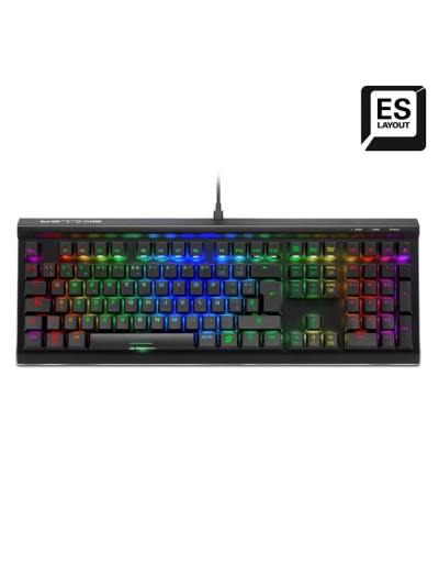 Teclado gaming sharkoon sgk60 mecanico rgb red switch