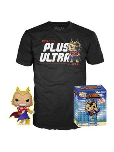 Op & tee my hero academia all might funko + camiseta talla l ut - 56664l