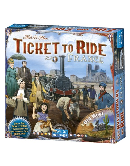 Juego de mesa aventureros al tren francia (+ el viejo oeste) pegi 8