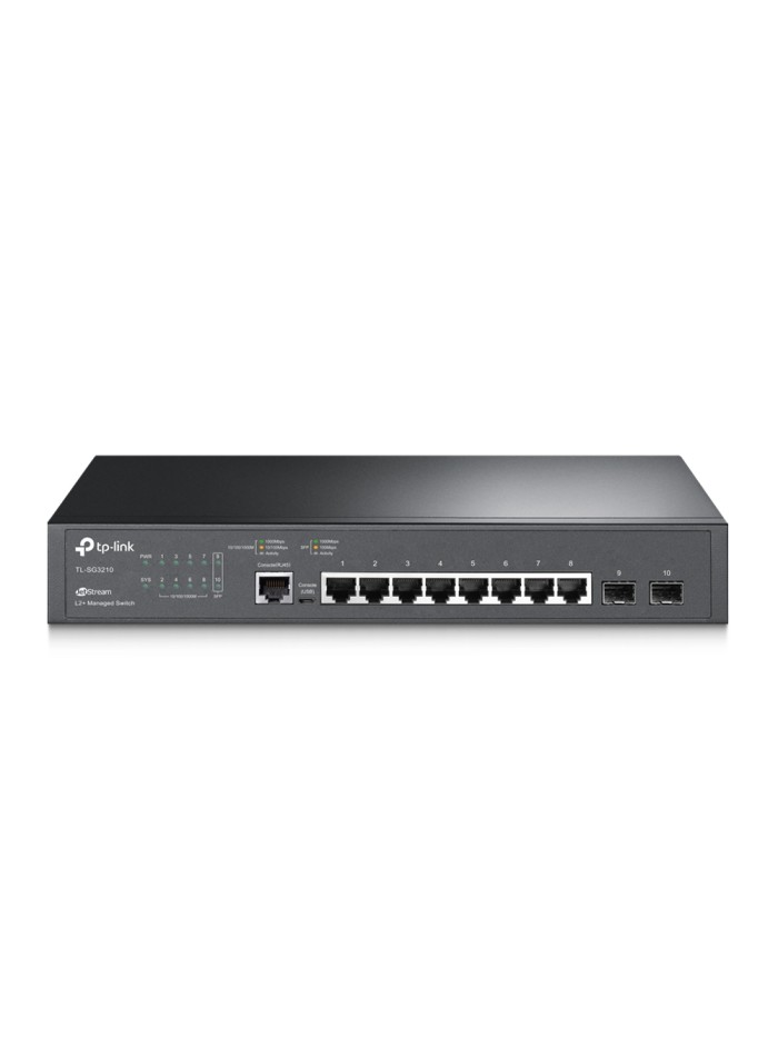 Switch 11 puertos tp - link tl - sg3210 8 puertos 10 - 100 - 1000 2 puertos sfp 1 puerto para consola Switch 11 puertos tp - link tl - sg3210 8 puertos 10 - 100 - 1000 2 puertos sfp 1 puerto para consola