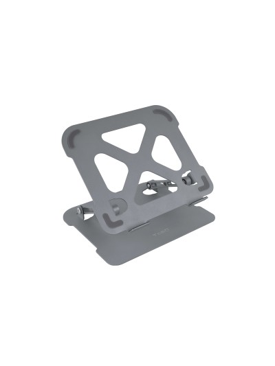Soporte - base elevador tooq para portatil tablets libros aluminio ajustable ergonómico gris