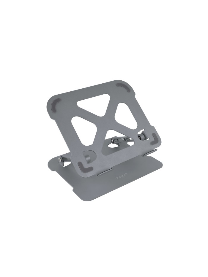 Soporte - base elevador tooq para portatil tablets libros aluminio ajustable ergonómico gris Soporte - base elevador tooq para portatil tablets libros aluminio ajustable ergonómico gris