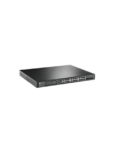 Switch 28 puertos 10 - 100 - 1000 (24p poe + 4sfp) l2 tp - link
