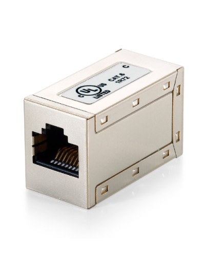 Adaptador rj45 equip cat6 apantallado hembra hembra