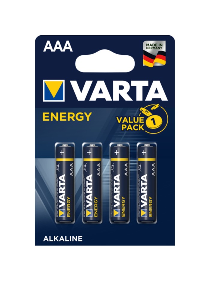 Blister pilas varta alcalinas energy lr03 aaa - 4 pilas Blister pilas varta alcalinas energy lr03 aaa - 4 pilas
